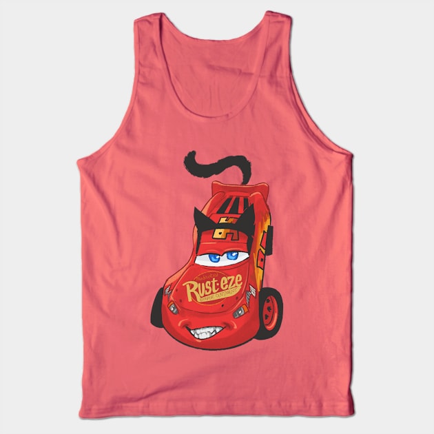 Cat Car Kachow Tank Top by ProfessorBees